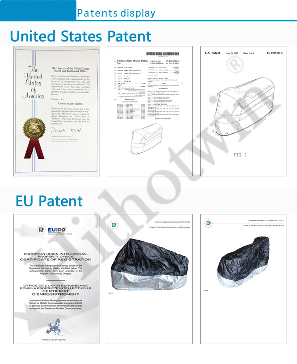 190T Black Blue Design Waterproof Motorcycle Covers Motors Dust Rain Snow UV Protector Cover Indoor Outdoor M L XL XXL XXXL 4XL