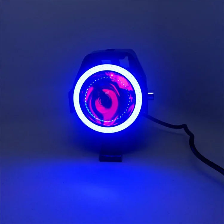 Motorcycle Headlight Fog Lights Super Bright Abgle Eyes Additional Spotlights Headlamp Motorcycle Auxiliary U7 LED Driving Lamp