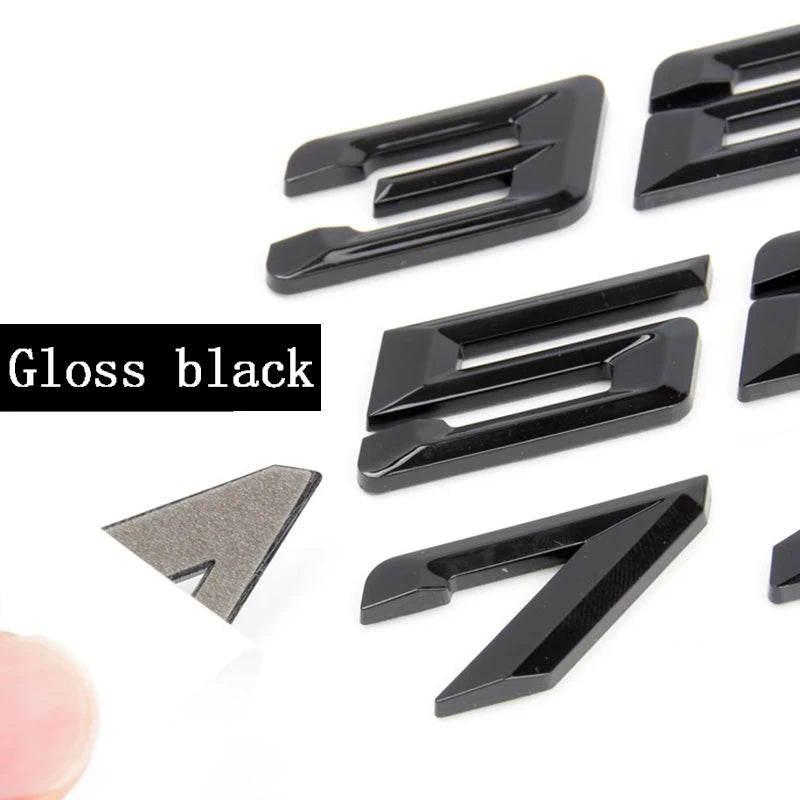 Car 3D ABS Trunk Letters Logo Badge Emblem Decals Sticker For BMW 3 series 320d 325d 328d 330d 335d E46 E90 E91 F30 F31 F34 G20