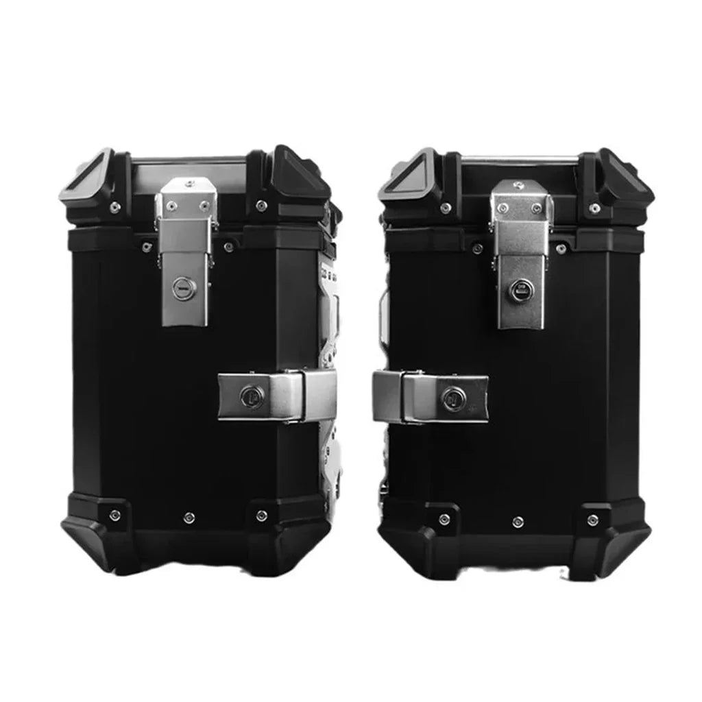 38L Universal Motorcycle Rear Top Box Side Luggage Case Para Motos Storage Trunk Lock Travel Aluminum Alloy Tool Box