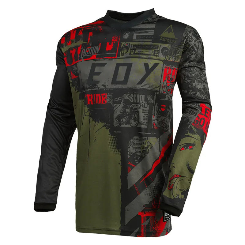 Men's Long Sleeve Motocross Cycling Jersey Eoy Downhill Mountain Bike MTB Shirts Offroad DH Motorcycle Enduro Clothing