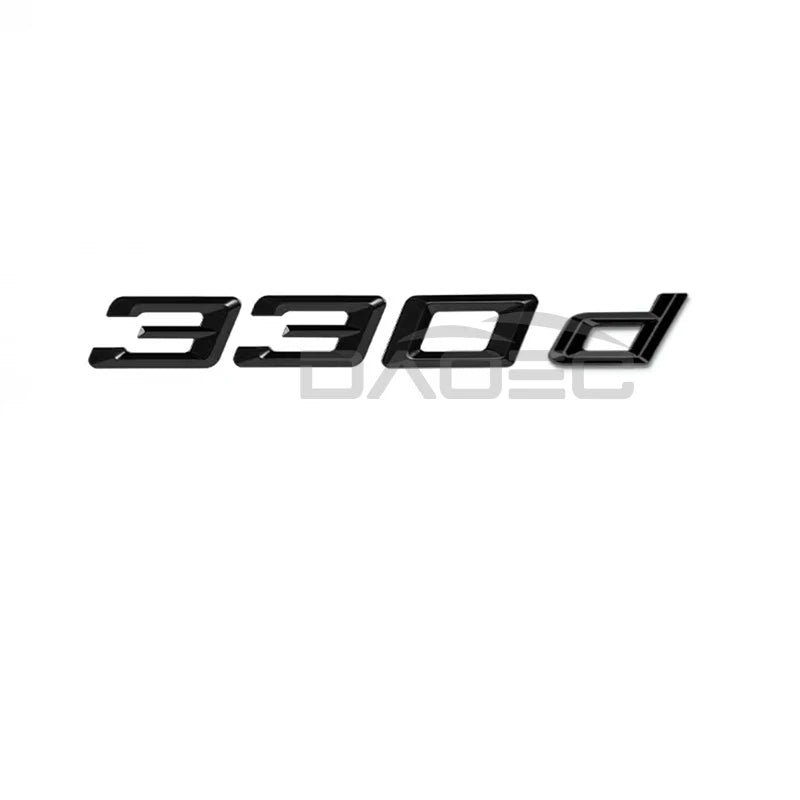 Car 3D ABS Trunk Letters Logo Badge Emblem Decals Sticker For BMW 3 series 320d 325d 328d 330d 335d E46 E90 E91 F30 F31 F34 G20