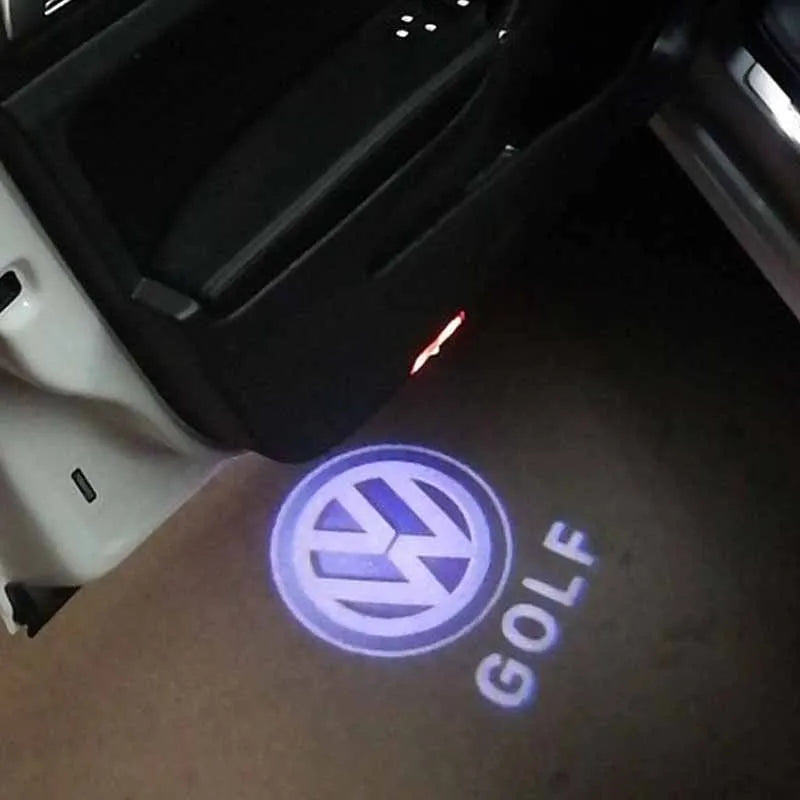 2Pcs Car LED Decorative Door Light Welcome Projector Lamp For VW Passat B6 B7 Sharan CC Golf 5 6 7 Jetta Scirocco 3 Tiguan EOS
