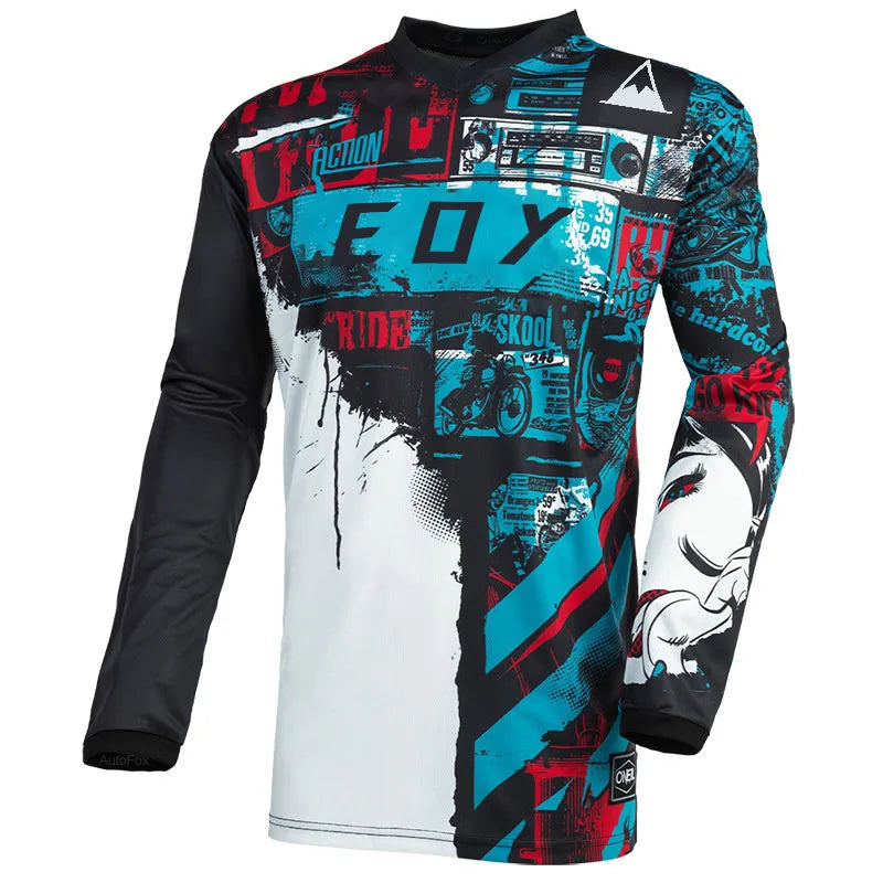 Men's Long Sleeve Motocross Cycling Jersey Eoy Downhill Mountain Bike MTB Shirts Offroad DH Motorcycle Enduro Clothing