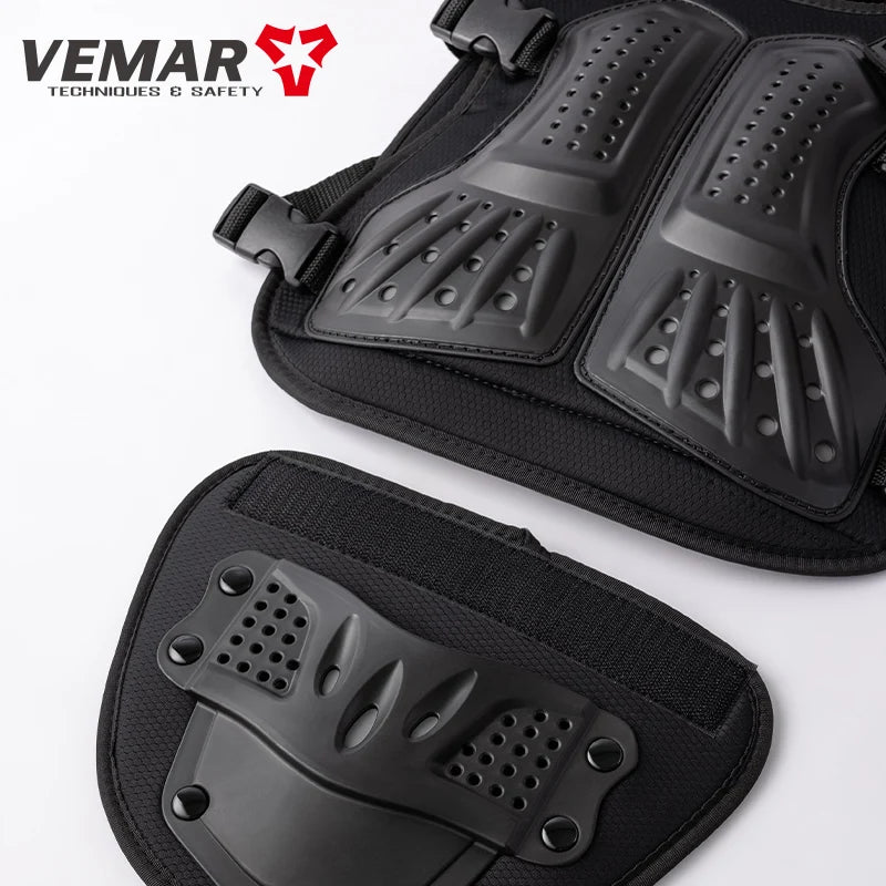 Children's Full Set Protective Gear Armor Vest Knee And Elbow Pads 5 PCS Kids Motorcycle Cycling Roller Skating Protective Gear