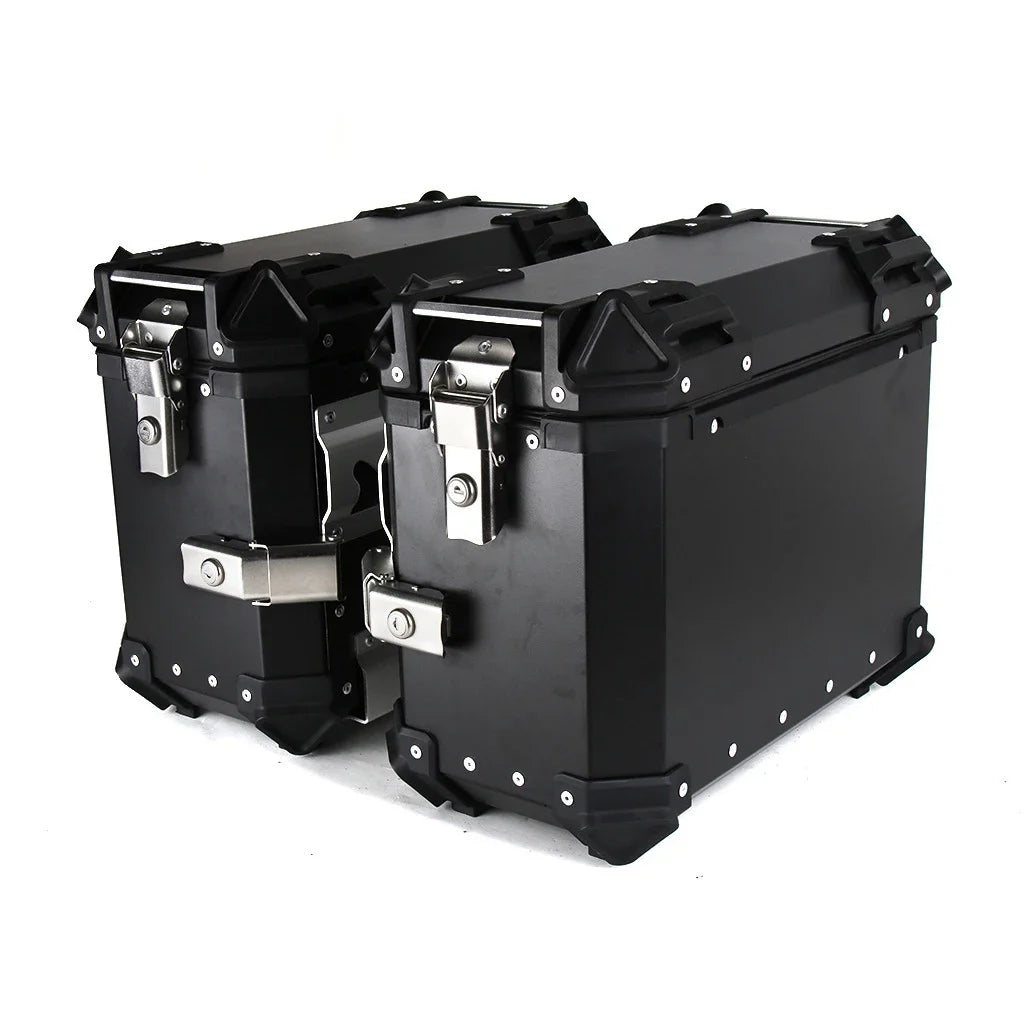 38L Universal Motorcycle Rear Top Box Side Luggage Case Para Motos Storage Trunk Lock Travel Aluminum Alloy Tool Box