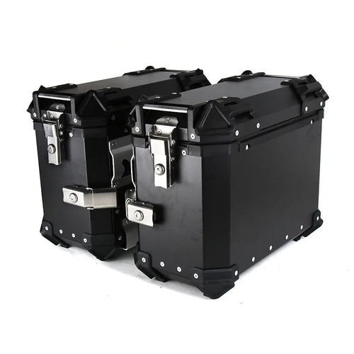 38L Universal Motorcycle Rear Top Box Side Luggage Case Para Motos Storage Trunk Lock Travel Aluminum Alloy Tool Box