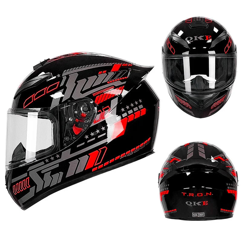 DOT Approved Motorcycle Full Face Helmet for Men Full Helmets Racing Scooter Cruiser Helm Kask Female Sports Helmet Motocross