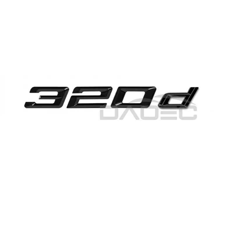 Car 3D ABS Trunk Letters Logo Badge Emblem Decals Sticker For BMW 3 series 320d 325d 328d 330d 335d E46 E90 E91 F30 F31 F34 G20