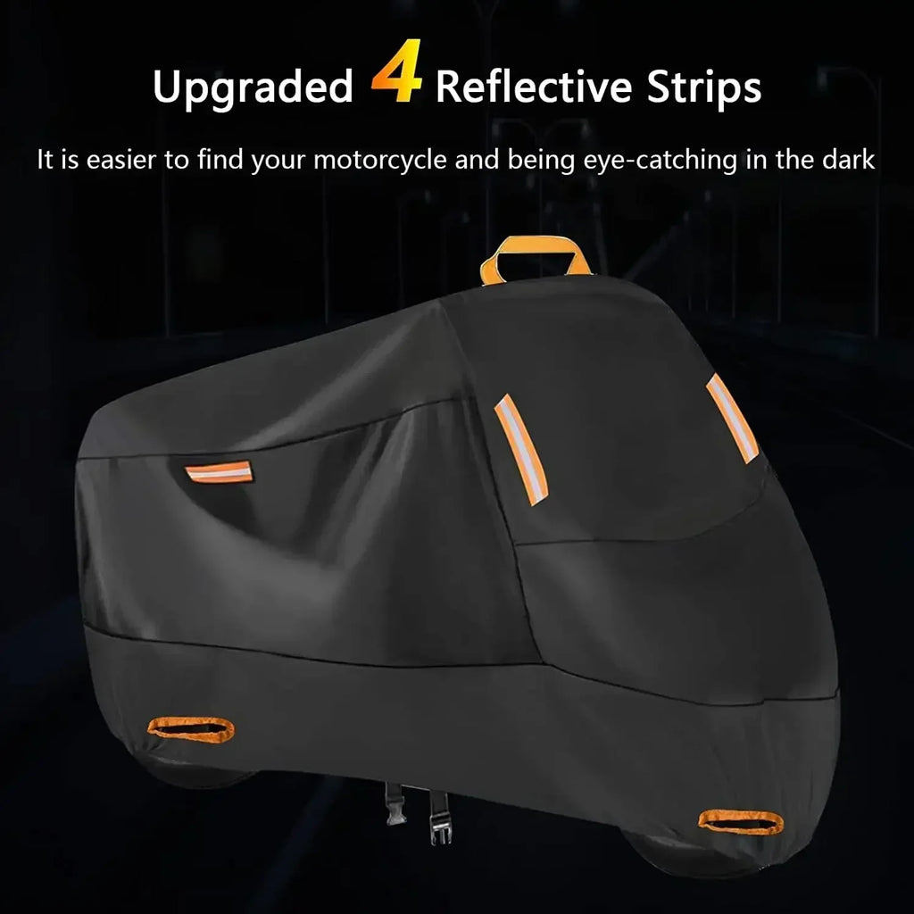Outdoor Motorcycle Cover Waterproof Thickened Polyester Tarpaulin UV Protective Scooter Cover for Motorcycles