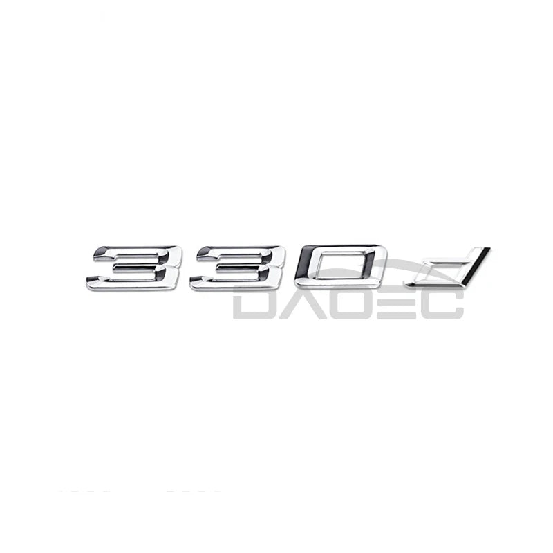 Car 3D ABS Trunk Letters Logo Badge Emblem Decals Sticker For BMW 3 series 320d 325d 328d 330d 335d E46 E90 E91 F30 F31 F34 G20