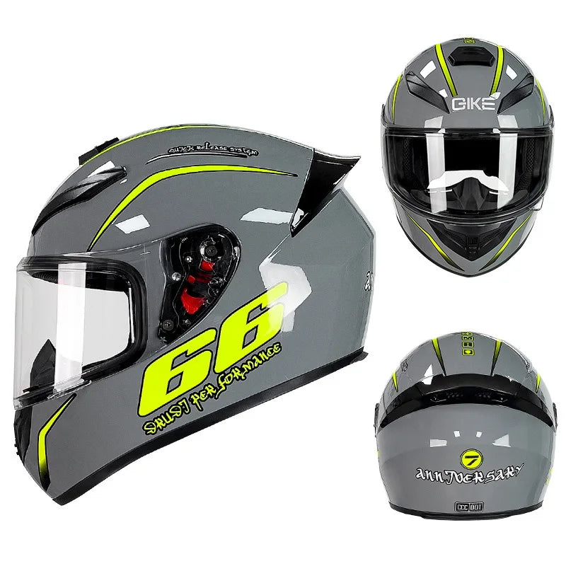DOT Approved Motorcycle Full Face Helmet for Men Full Helmets Racing Scooter Cruiser Helm Kask Female Sports Helmet Motocross