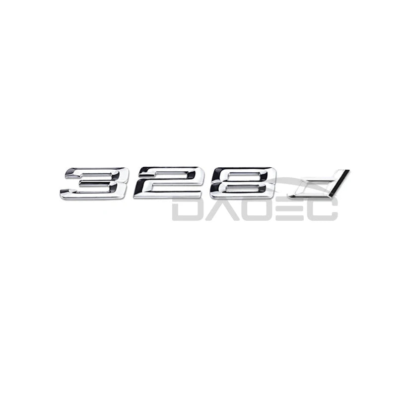 Car 3D ABS Trunk Letters Logo Badge Emblem Decals Sticker For BMW 3 series 320d 325d 328d 330d 335d E46 E90 E91 F30 F31 F34 G20