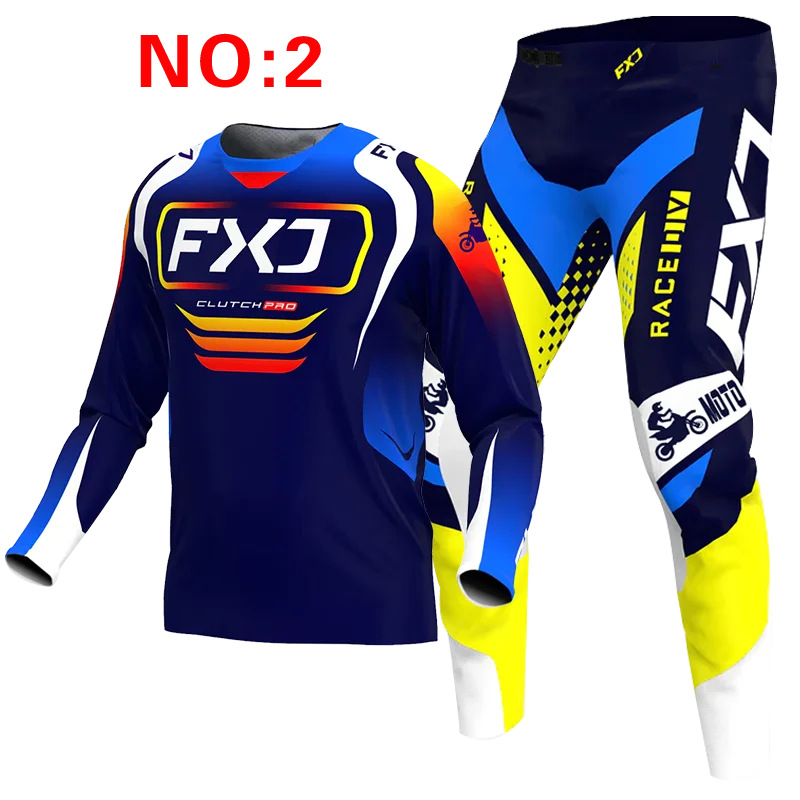 motocross child set Motorcycle jersey and pants kids clothing big boy girl Youth mx gear set Customized Number Nameracing suit