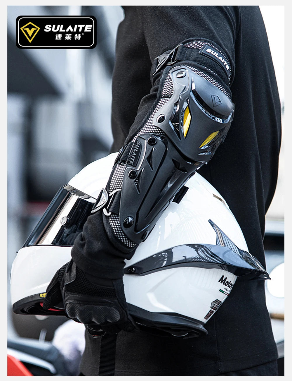 Motorcycle Knee Pad Elbow Protective Combo Knee Protector Equipment Gear Outdoor Sport Motocross Knee Pad Ventilate Four Seasons