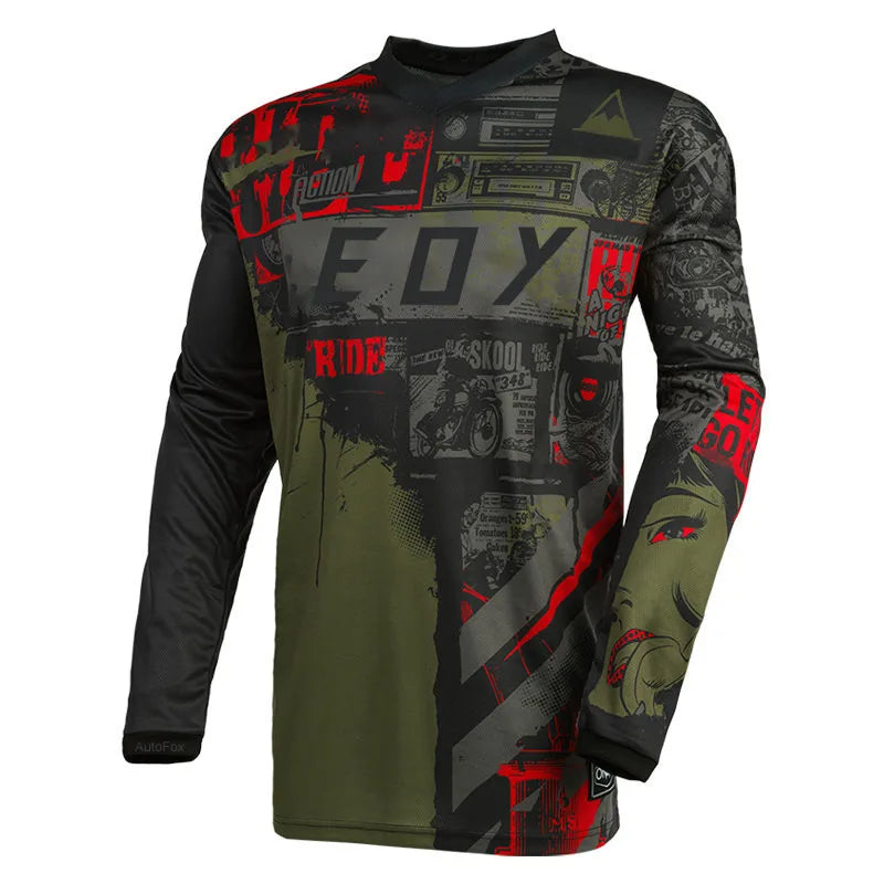 Men's Long Sleeve Motocross Cycling Jersey Eoy Downhill Mountain Bike MTB Shirts Offroad DH Motorcycle Enduro Clothing