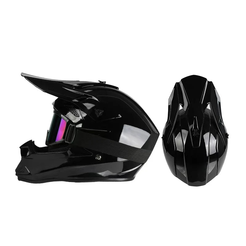 Off road motorcycle helmet rally downhill full helmet riding with goggles suitable for all seasons for men women and children
