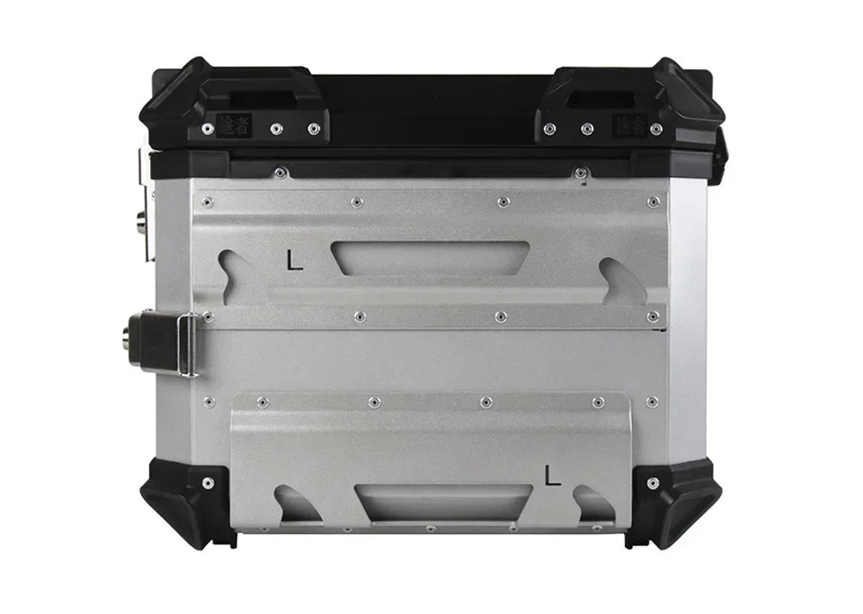 38L Universal Motorcycle Rear Top Box Side Luggage Case Para Motos Storage Trunk Lock Travel Aluminum Alloy Tool Box