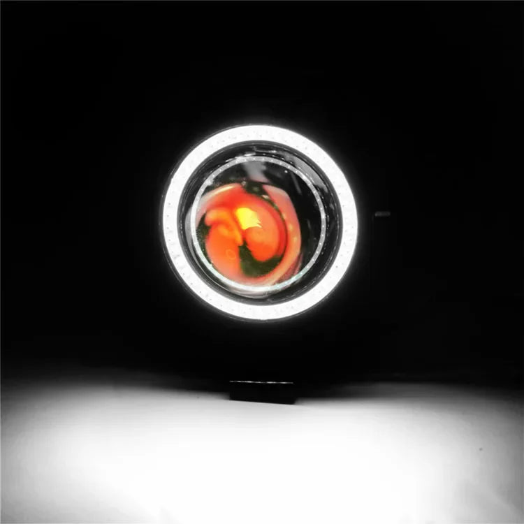 Motorcycle Headlight Fog Lights Super Bright Abgle Eyes Additional Spotlights Headlamp Motorcycle Auxiliary U7 LED Driving Lamp