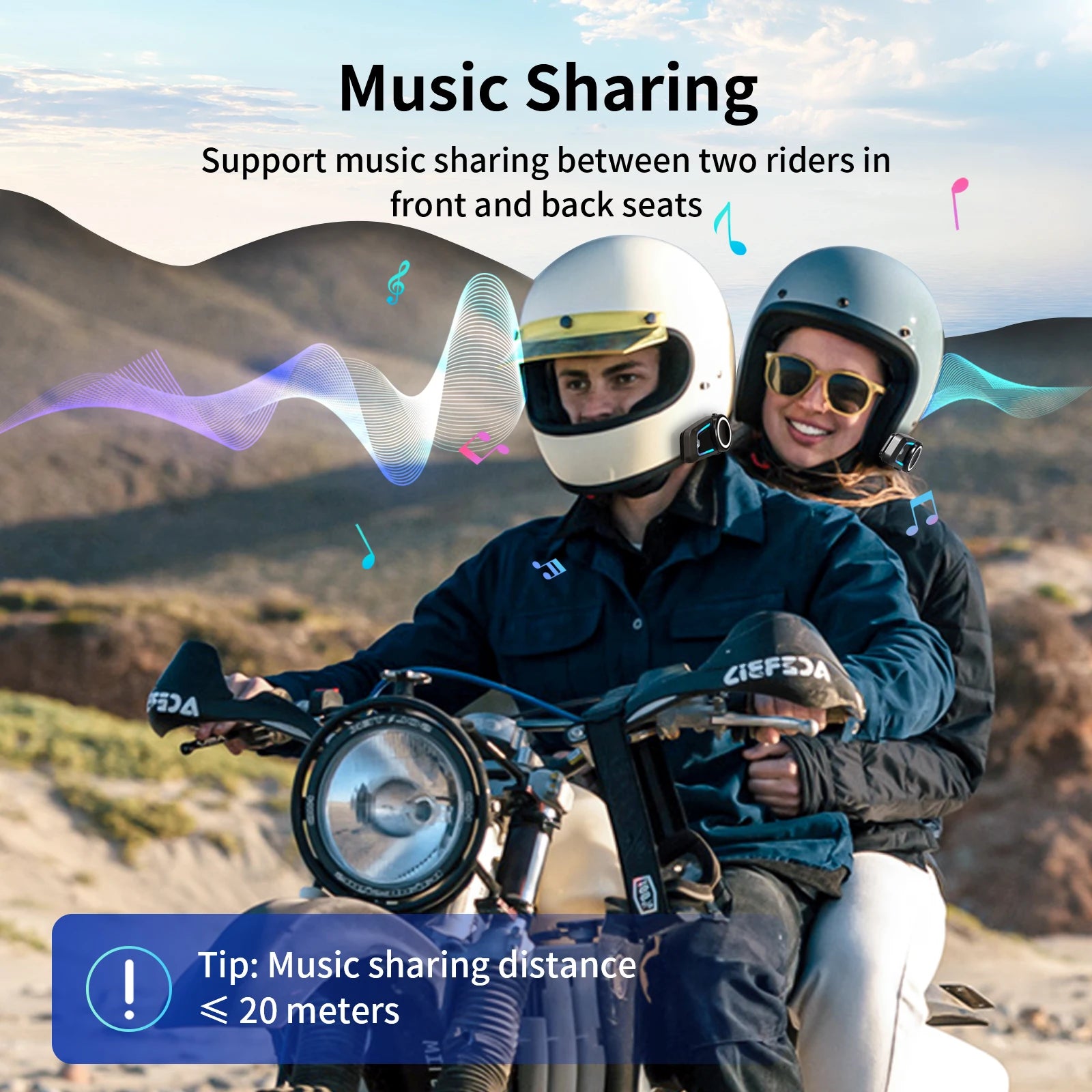 Fodsports FX7 Motorcycle Helmet Intercom Mesh Bluetooth Helmet Headset Moto Interphone,10 Rider 2000M,FM Radio,BT5.4