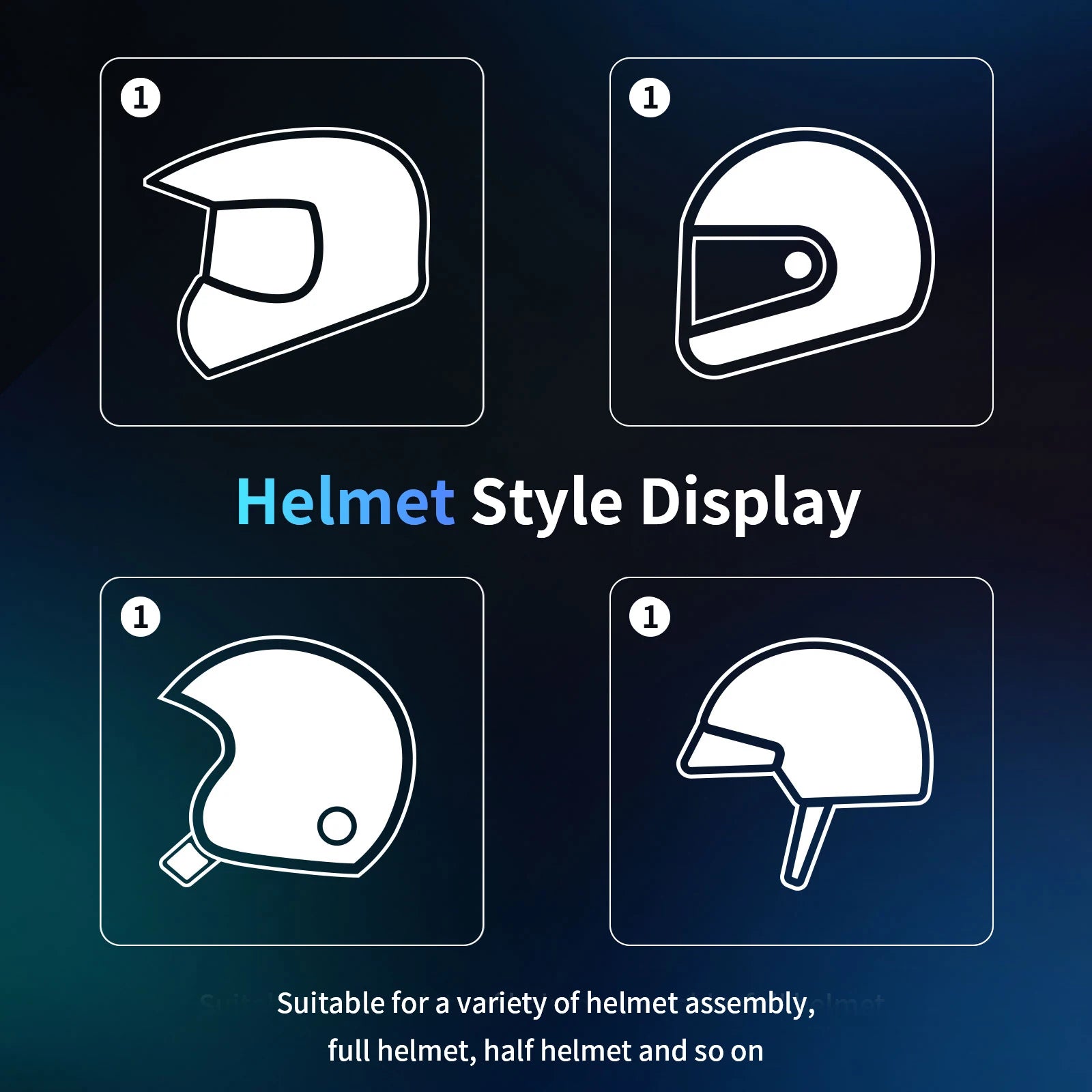 Fodsports FX7 Motorcycle Helmet Intercom Mesh Bluetooth Helmet Headset Moto Interphone,10 Rider 2000M,FM Radio,BT5.4