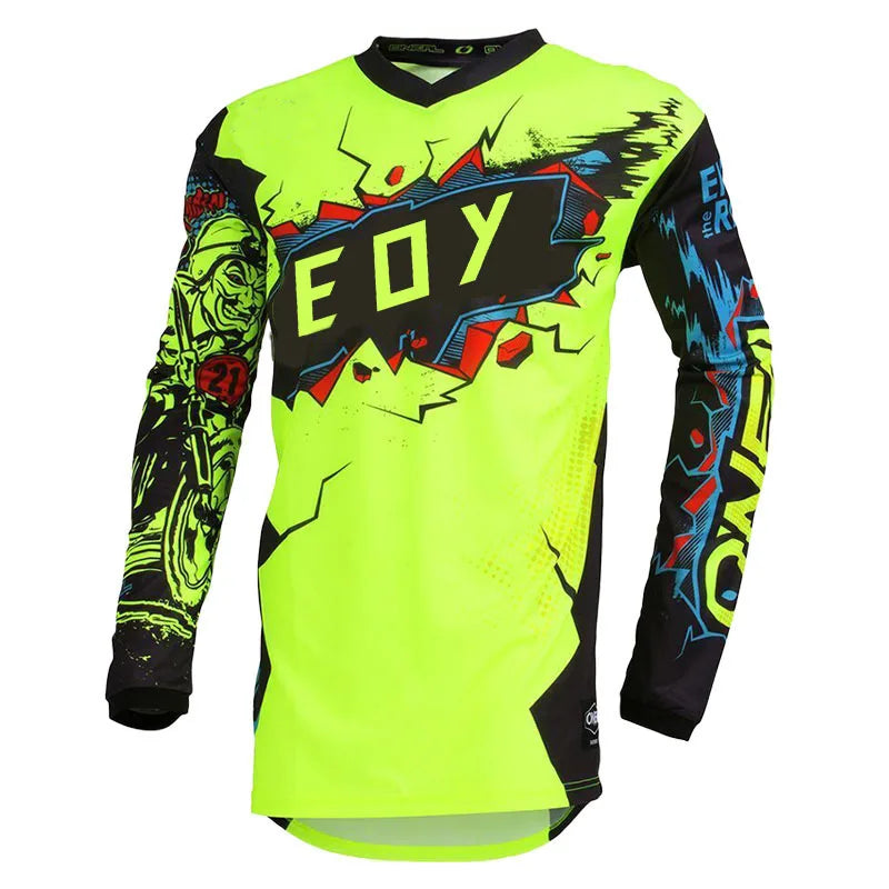 Men's Long Sleeve Motocross Cycling Jersey Eoy Downhill Mountain Bike MTB Shirts Offroad DH Motorcycle Enduro Clothing