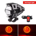 Motorcycle Headlight Fog Lights Super Bright Abgle Eyes Additional Spotlights Headlamp Motorcycle Auxiliary U7 LED Driving Lamp