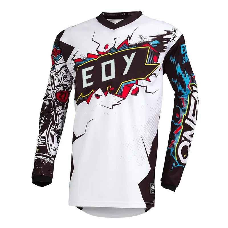 Men's Long Sleeve Motocross Cycling Jersey Eoy Downhill Mountain Bike MTB Shirts Offroad DH Motorcycle Enduro Clothing