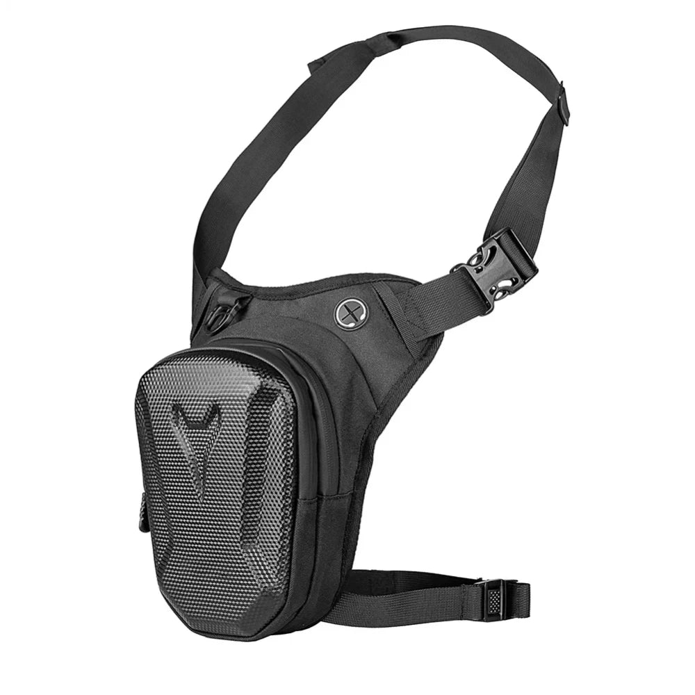 Motorcycle Leg Side Bag EVA Hard Shell Outdoor Casual Waist Bags Mobile Phone Purse Hip Bum Pack Motorbike Key Pouch