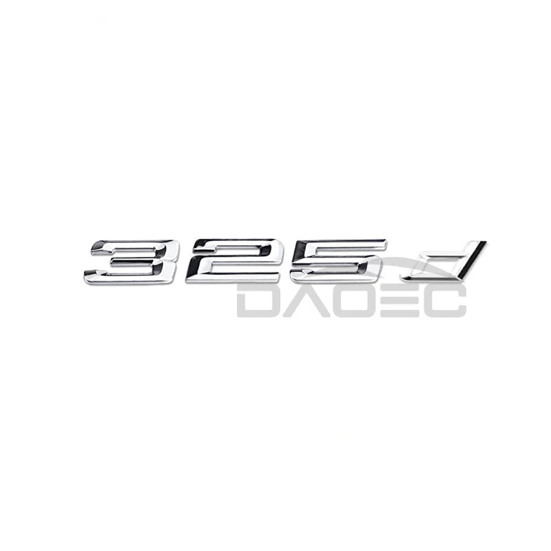 Car 3D ABS Trunk Letters Logo Badge Emblem Decals Sticker For BMW 3 series 320d 325d 328d 330d 335d E46 E90 E91 F30 F31 F34 G20