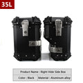 38L Universal Motorcycle Rear Top Box Side Luggage Case Para Motos Storage Trunk Lock Travel Aluminum Alloy Tool Box