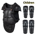 Children's Full Set Protective Gear Armor Vest Knee And Elbow Pads 5 PCS Kids Motorcycle Cycling Roller Skating Protective Gear