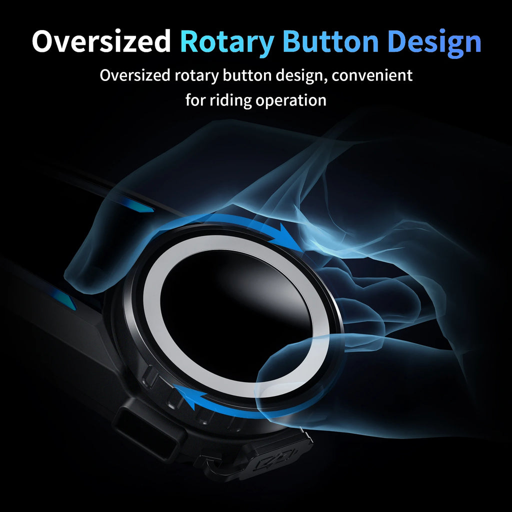 Fodsports FX7 Motorcycle Helmet Intercom Mesh Bluetooth Helmet Headset Moto Interphone,10 Rider 2000M,FM Radio,BT5.4