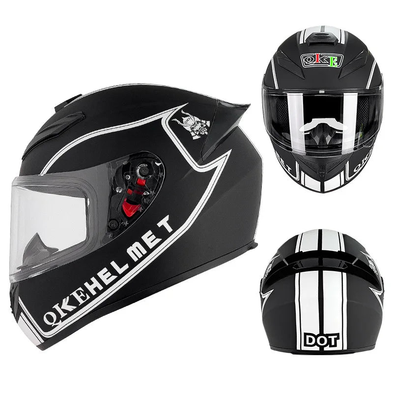 DOT Approved Motorcycle Full Face Helmet for Men Full Helmets Racing Scooter Cruiser Helm Kask Female Sports Helmet Motocross