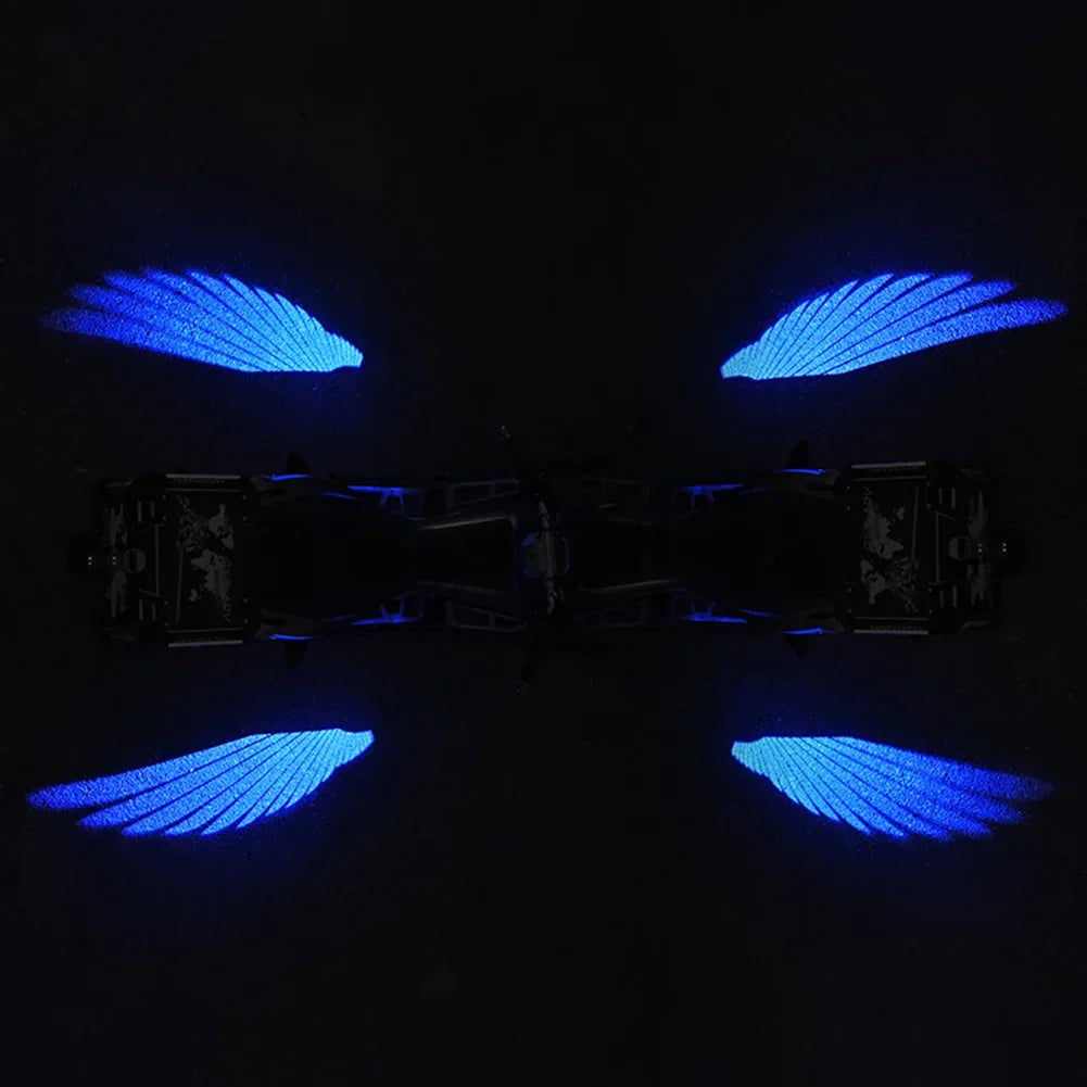 2pcs Angel Wings Welcome Light For Motorcycle LED Underbody Light Projector Decorative Atmosphere Light Accessories