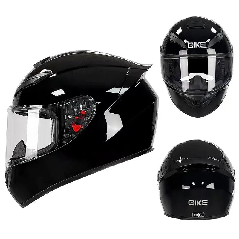 DOT Approved Motorcycle Full Face Helmet for Men Full Helmets Racing Scooter Cruiser Helm Kask Female Sports Helmet Motocross