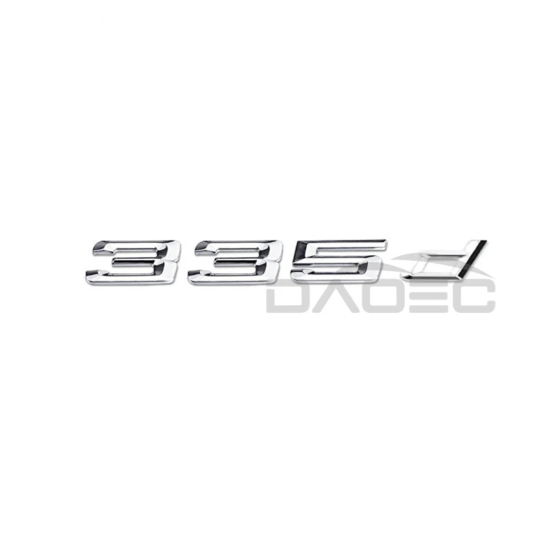 Car 3D ABS Trunk Letters Logo Badge Emblem Decals Sticker For BMW 3 series 320d 325d 328d 330d 335d E46 E90 E91 F30 F31 F34 G20