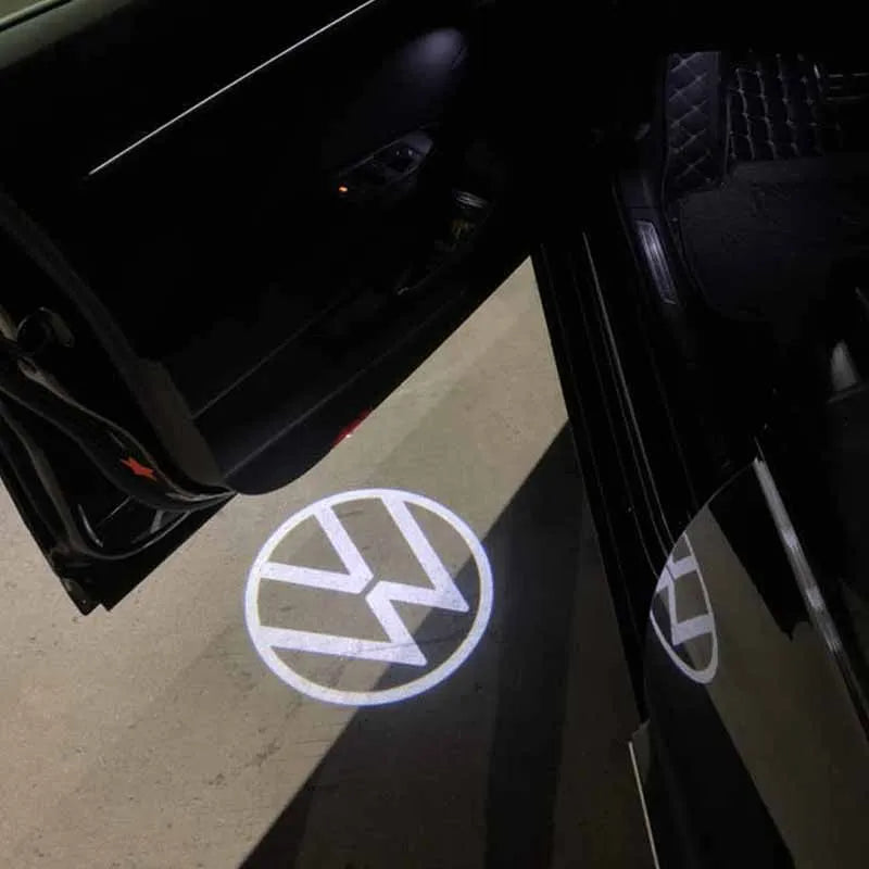 2Pcs Car LED Decorative Door Light Welcome Projector Lamp For VW Passat B6 B7 Sharan CC Golf 5 6 7 Jetta Scirocco 3 Tiguan EOS