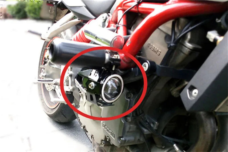 Motorcycle Headlight Fog Lights Super Bright Abgle Eyes Additional Spotlights Headlamp Motorcycle Auxiliary U7 LED Driving Lamp