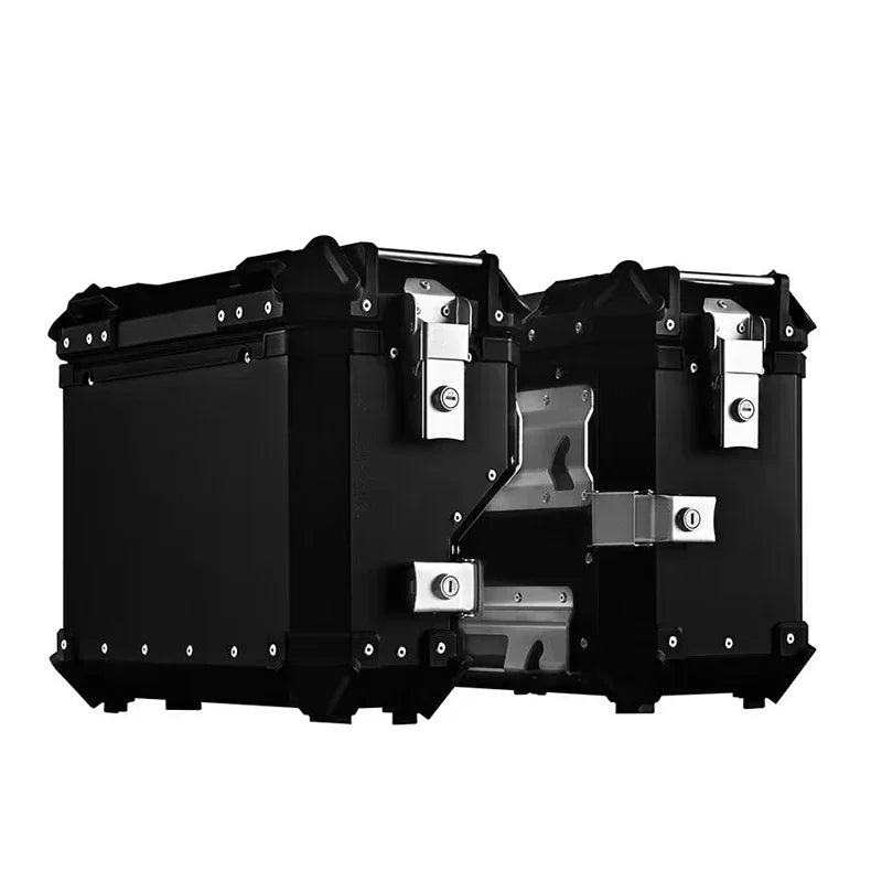 38L Universal Motorcycle Rear Top Box Side Luggage Case Para Motos Storage Trunk Lock Travel Aluminum Alloy Tool Box