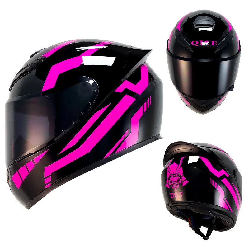 DOT Approved Motorcycle Full Face Helmet for Men Full Helmets Racing Scooter Cruiser Helm Kask Female Sports Helmet Motocross