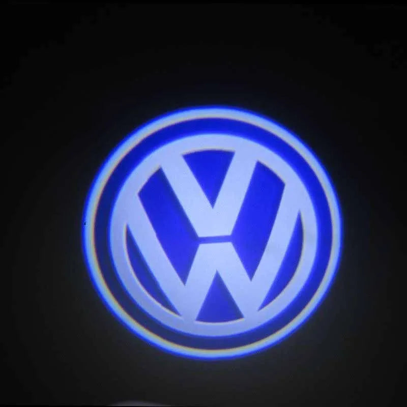 2Pcs Car LED Decorative Door Light Welcome Projector Lamp For VW Passat B6 B7 Sharan CC Golf 5 6 7 Jetta Scirocco 3 Tiguan EOS