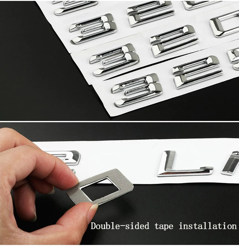 Car 3D ABS Trunk Letters Logo Badge Emblem Decals Sticker For BMW 3 series 320d 325d 328d 330d 335d E46 E90 E91 F30 F31 F34 G20