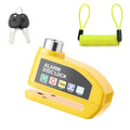 Motorcycle Alarm Disc Brake Lock Security Moto Wheel Disk Padlock Waterproof 110dB Loud Anti Theft Alarma Motorcycle Disc Lock
