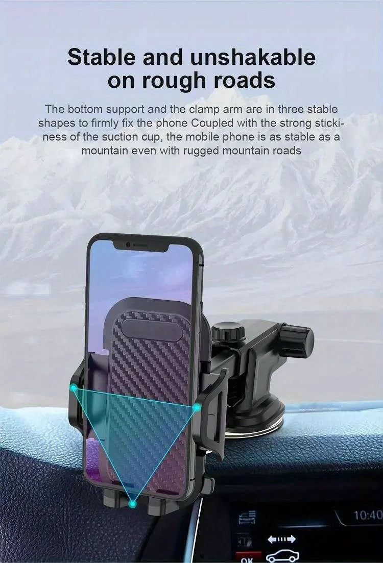 Sucker Car Phone Holder Mount Stand Suction Cup Smartphone Mobile Cell Support in Car Bracket For iPhone Xiaomi Huawei Samsung