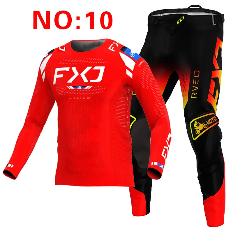 motocross child set Motorcycle jersey and pants kids clothing big boy girl Youth mx gear set Customized Number Nameracing suit